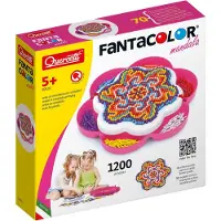 Quercetti Pixel Art Mandala Mosaik rosa 1200 Pins kreatives Spielzeug