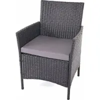 Mendler Poly-Rattan Garten-Garnitur MCW-D82, Sitzgruppe Lounge-Set schwarz mit Kissen anthrazit