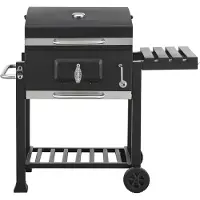 Casa.pro Grillwagen 'Arnad' 105x114x47,5cm Schwarz
