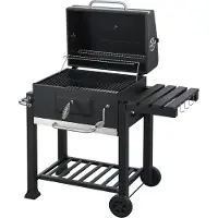 Casa.pro Grillwagen 'Arnad' 105x114x47,5cm Schwarz