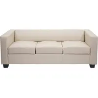 Mendler 3-2-1 Couchgarnitur Lille Leder, creme