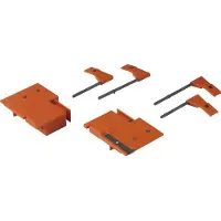 Blum Körnerlehre Frontbefestigung Höhe M/K/L für TANDEMBOX, Kunststoff/Stahl