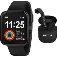 Sector Herren Analog-Digital Uhr Sport Silikon Armbanduhr schwarz USE51282008