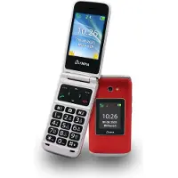 Olympia Vitus 2G Klappbares Senioren Mobiltelefon mit Großtasten rot