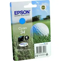 Epson Golf ball 34 Golfball DURABrite Ultra Single Cyan Tinte, Standardertrag, Cyan, 4,2 ml, 1 Stück(e), 300 Seiten