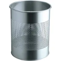 Durable Papierkorb, silbermetallic