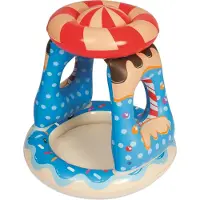 Bestway Ø 91 x 89 cm Planschbecken mit Sonnenschirm Candyville Playtime Pool