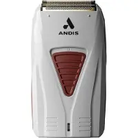Andis ProFoil Folienrasierer, Titan, grau/rot, Lithium-Ionen Akku, hypoallergene Scherköpfe