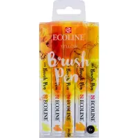 Ecoline Brush pen set Yellow | 5 colours