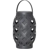 Star Trading LED Solar Laterne FLAME - LED mit bewegtem Feuereffekt - H: 23cm - Dämmerungssensor - anthrazit