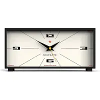 Newgate Thunderbird Kaminsuhr mit Silbernes Zifferblatt