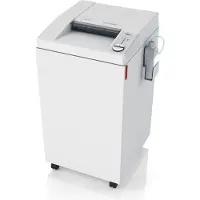 Ideal Aktenvernichter 3105 CC, Partikelschnitt 2 x 15 mm, P-5, 140 l, 21-26 Blatt Schnittleistung, mit Rollen, Blauer Engel, grau