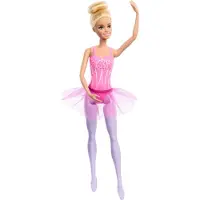 Barbie Ballerina-Puppe, blonde Modepuppe mit lilafarbenem, ausziehbarem Tutu, Modepuppe, Weiblich, 3 Jahr(e), Mädchen, 325 mm, 250 g