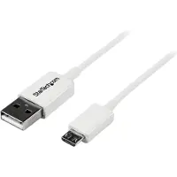 StarTech.com .com 1m USB 2.0 A auf Micro USB B Kabel - Weiß, 1 m, USB A, Micro-USB B, USB 2.0, Männlich/Männlich, Weiß