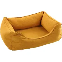 Flamingo Hundebett Ziva rechteckig ocker, Maße: 80 x 67 x 22 cm