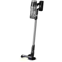 TurboTronic Akku-Staubsauger - CF7 - kabelloser 2in1 Stab- & Handstaubsauger, 120 W, Zyklon-Technologie, Schwammfilter, als Boden- und Handsauger Black-Silver