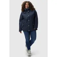 Ragwear Regenjacke "Marge" mit Kapuze warm gefütterter Damen Winter Regenmantel