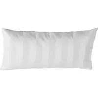 Curt Bauer Mako-Brokat-Damast Bettwäsche Streifen Como Weiss 40x80 cm