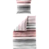 TRAUMSCHLAF Seersucker Bettwäsche Tuusula puder 135x200 cm + 80x80 cm