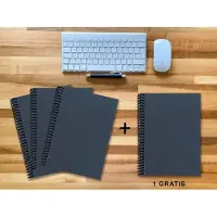 E & Z A 4 Notizbuch - Set, 3+1 gratis, Luxury 80 Seiten BLAU NEW LAPISLAZULI GLITTER-OPTIK, kariert 10x10m