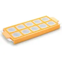 Tescoma 630875 Delicia - Ausstechform für Runde Ravioli, Kunststoff, gelb