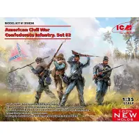 ICM American Civil War Confederate Infantry.Set #2 (100% new molds)