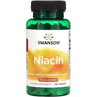 Swanson Health Niacin, 100mg - 250 Tabletten