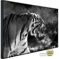 Papermoon Infrarotheizung "Tiger Schwarz & Weiß" sehr angenehme Strahlungswärme