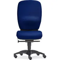 Sitwell Büro-Drehstuhl Lady Comfort ohne Armlehnen Polyamid-Fußkreuz dunkelblau