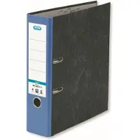 Pierre by Elba Ordner smart Wolkenmarmor, Rückenbreite: 80 mm, blau DIN A4, Einband aus Wolkenmarmor-Papier, gekleb