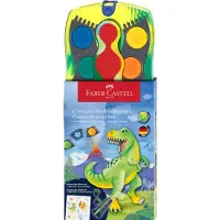Faber-Castell - Paint box Connector 12 colours dinosaur (125013)