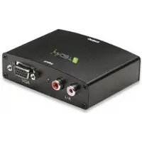 Techly IDATA-CN-VGA-, Schwarz, FCC, CE, 1280 x 1024 Pixel, 480i,480p,576i,576p,720p,1080i,1080p, 1,65 Gbit/s, VGA (D-sub) + RCA