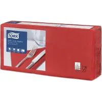 Tork Serviet Tork 33x33 cm 3-lag Rød,10 pk x 150 stk/krt