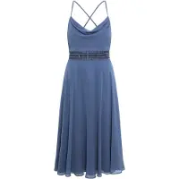 Vera Mont Cocktailkleid "Damen mit Wasserfallausschnitt" Ohne Tasche Stickerei