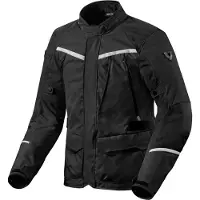 REV'IT! Voltiac 3 H2O Schwarz Silber Jacke Größe 3XL