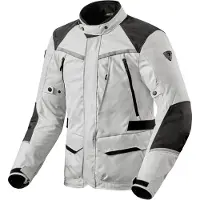 REV'IT! Voltiac 3 H2O Silber Schwarz Jacke Größe 3XL