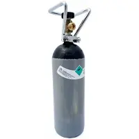 Ich-zapfe Stickstoffflasche 2, mit Flaschencage LebensmittelqualitÄT Metall