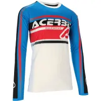 Acerbis MX Linear Lugo Weiß Blau Motocross Jersey Größe S