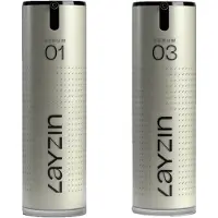 Layzin Vorteilset - Augen- & Tränensäcke-Serum + Feuchtigkeits-Serum 60 ml Serum