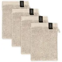 Schöner Wohnen Waschhandschuh "Sense", (Packung, 4 St., 4 Waschhandschuhe 16 x 21 cm)