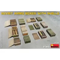 Mini art Soviet Ammo Boxes with Shells
