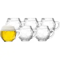 Stölzle Bierglas "Bierkrüge Fußball 400 ml 6er Set transparent"