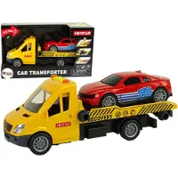 Lean Toys Transporter LKW Lastwagen Rampe Sounds Lichter Truck Sattelauflieger, Größe:UNIVERSAL