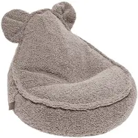 Meowbaby Bearly Sitzsack Teddy, Hellgrau