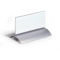 Durable Tischaufsteller, m. Alufuß, 61x150 mm, 2 St