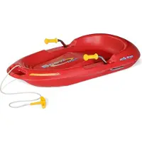 Rolly Toys Schlitten "rollySnow Max, rot", rot, Schlitten, KinderB:49cm H:19cm, Kunststoff, Schlitten, mit 2 Bremsen aus Metallrohr, B:49cm H:19cm