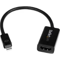 StarTech.com .com Mini DisplayPort auf HDMI 4k @ 30Hz Adapter für UltraBook- mDP 1.2 zu HDMI Konverter, 0,15 m, 3840 x 2160 Pixel, 720p, 1080p, 2160p, 30 Hz, Schwarz, Aktiver Videokonverter