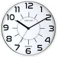 Unilux Wanduhr POP WHITE 400094282 +Batterien weiß