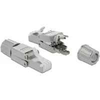DeLOCK 86477, RJ-45, Grau, Cat6a, S/UTP (STP), 22/24, 14,5 mm