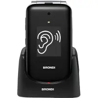 Brondi Amico Supervoice, Klappgehäuse, Dual-SIM, 7,11 cm (2.8"), 1,3 MP, 800 mAh, Schwarz